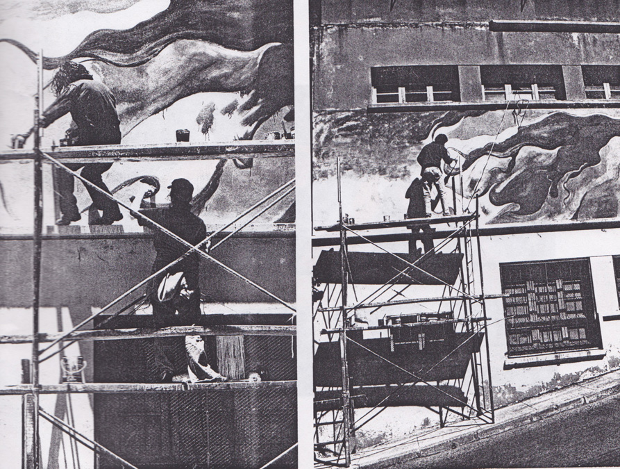 mural in progress