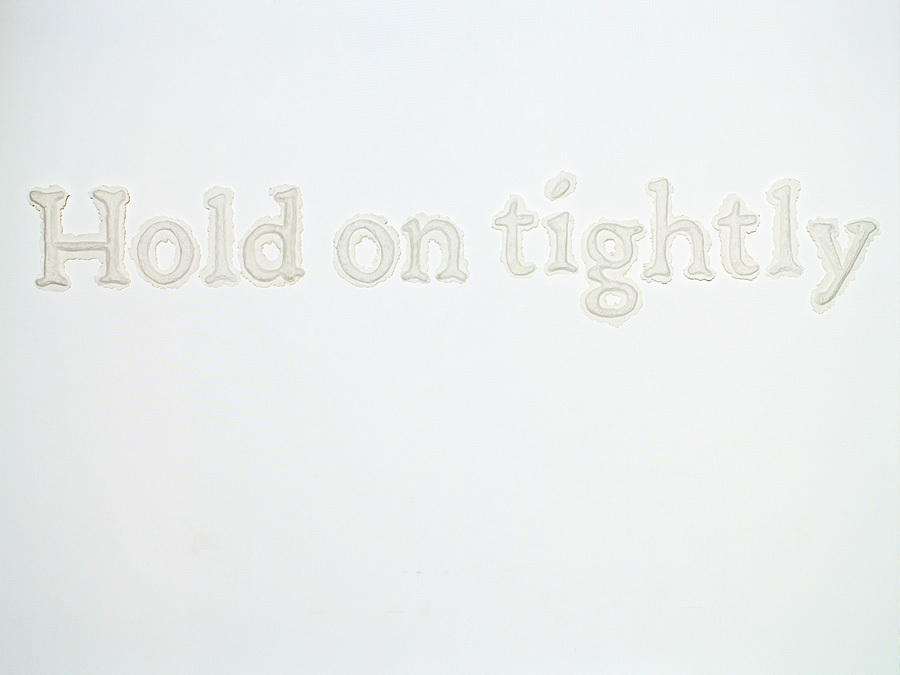 Hold on tightly / Let go lightly